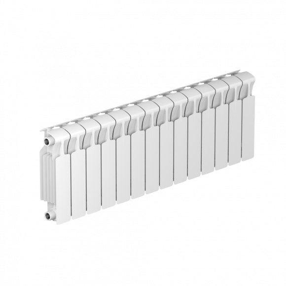 Радиатор биметаллический монолитный Rifar Monolit 300 14 секций, боковое подключение