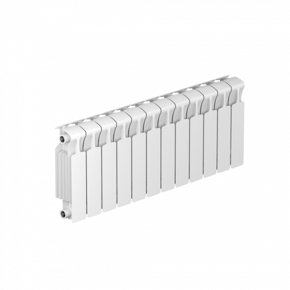 Радиатор биметаллический монолитный Rifar Monolit 300 12 секций, боковое подключение