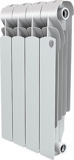 Радиатор алюминиевый секционный Royal Thermo Indigo 500 2.0 4 секции, боковое подключение, белый