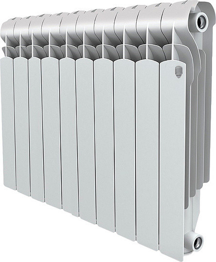 Радиатор алюминиевый секционный Royal Thermo Indigo 500 2.0 10 секций, боковое подключение, белый