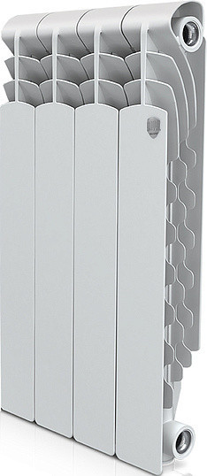 Радиатор алюминиевый секционный Royal Thermo Revolution 500 2.0 4 секции, боковое подключение, белый